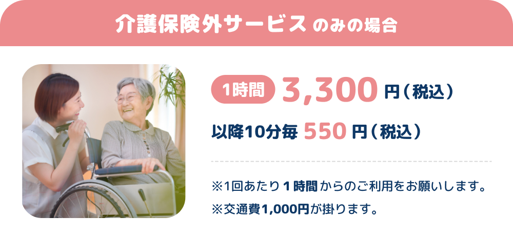介護保険外サービスのみ